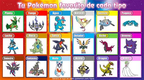 Pokémon favoritos de cada tipo Parte 1 Pokémon En Español Amino