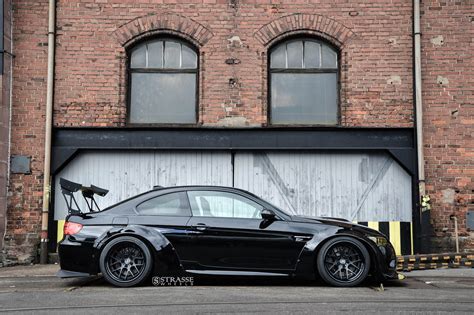 Strasse Wheels Liberty Walk Bmw M3 Cars Black Bodykit Wallpapers Hd Desktop And Mobile