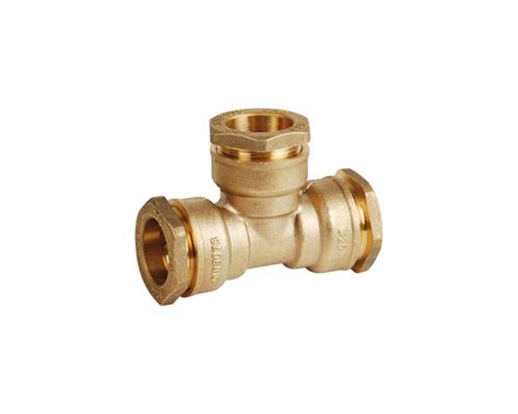 Brass Equal Tee For PE Pipes Syveco