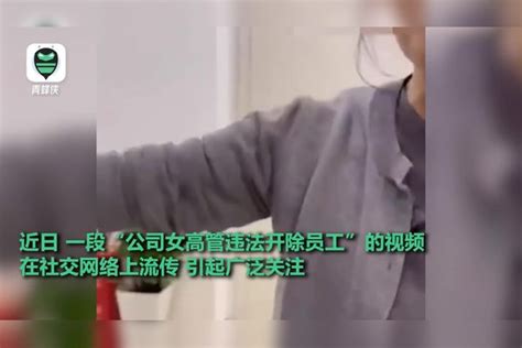 涉事公司回应“女高管叫嚣不怕违法开除员工”：责令人力停职反省