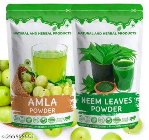 Combo Pack Amla Powder Neem Leaves Powder At Rs Neem