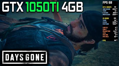 Days Gone GTX 1050 TI 4GB I5 6500 8GB RAM Low Medium High