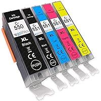 Go Inks 1 Set Of 6 Ink Cartridges To Replace PGI 550 CLI 551