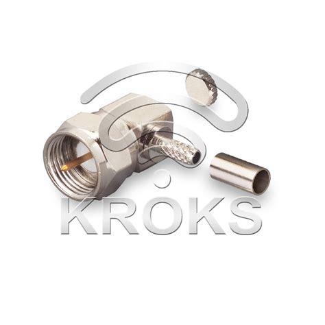 Разъем F(male)- RG174, RG316 угловой обжимной купить на сайте компании ...