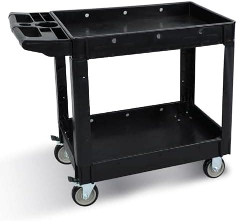 Amazon Tuffiom Plastic Service Utility Cart With Wheels Lbs