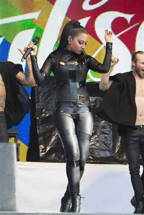 TULISA CONTOSTAVLOS In Rubber Catsuit Performs At Brighton Gay Pride 08 01 2015 HawtCelebs