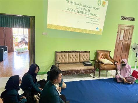 Hoax Marak Terjadi Mahasiswa Kkn Undip Kenalkan S Saring Sebelum