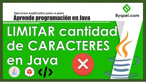 LIMITAR El NUMERO De CARACTERES En Java LIMITAR CANTIDAD DE