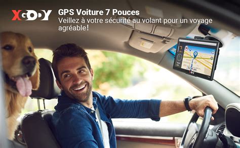 Xgody GPS Voiture Bluetooth 7 Pouces Avec Fonction Mains Libres