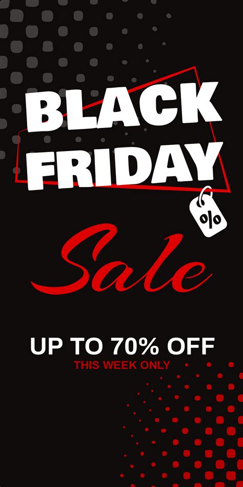 Modern Black Friday Sale Sign Template | Square Signs