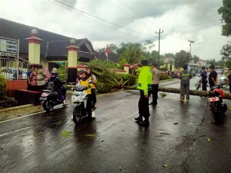 Hujan Disertai Angin Kencang Melanda Sebagian Wilayah Purbalingga