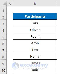 How To Randomly Select From A List In Excel 5 Methods