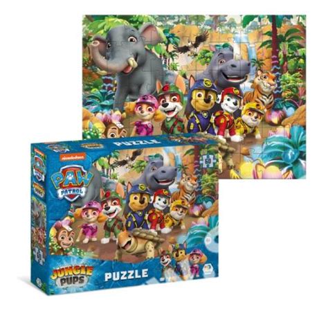 Puzzle Tlapková patrola Paw Patrol Džungle 60 dílků SEVT cz