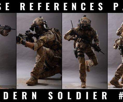 Artstation Pose Reference Pack Modern Soldier 01 Resources