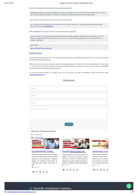 Croatia Tourist Visa for Indians | How to Apply | PPTX