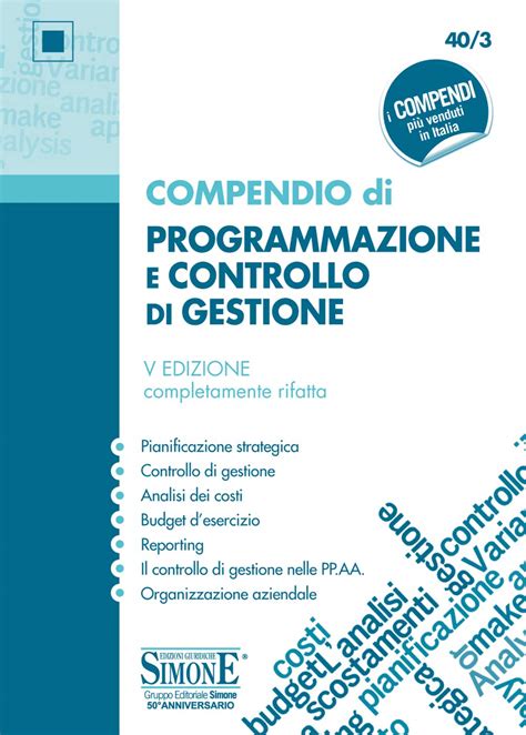 Compendio Di Programmazione E Controllo Di Gestione Pianificazione