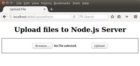 Node Js Upload File To Server Example