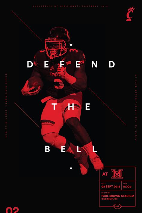 Cincinnati Bearcats Football Posters 2018 :: Behance