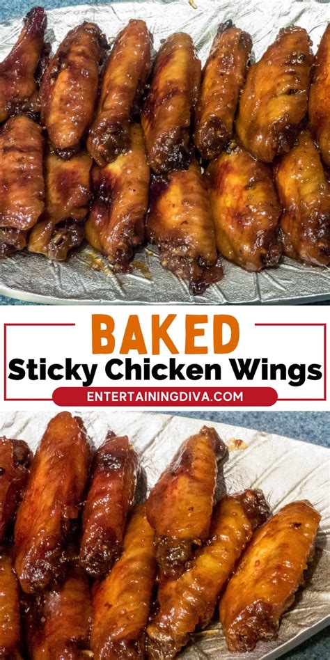 Baked Sticky Chinese Chicken Wings With Brown Sugar Soy Sauce