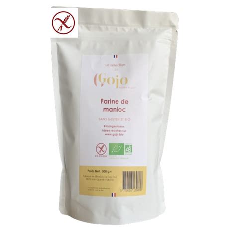 Sachet De 500 G De Farine Sans Gluten De Manioc Bio Gojo Calicote