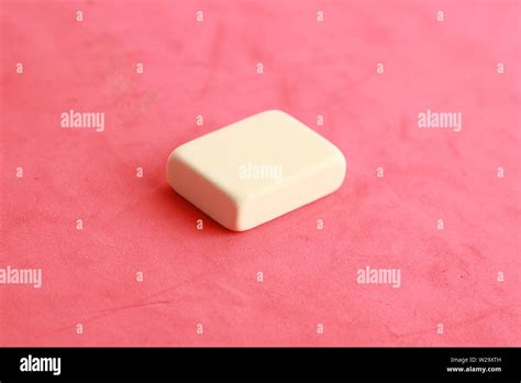 white eraser on color background Stock Photo - Alamy