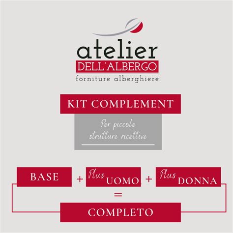 kit complement  atelier atelier dellalbergo