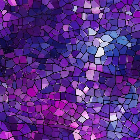 Premium Ai Image A Colorful Mosaic Of Glass Tiles In A Mosaic Of Purple Glass