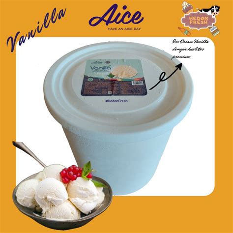 Jual Ice Cream Aice Vanilla Liter Es Krim Diamond Brookfarm Campina