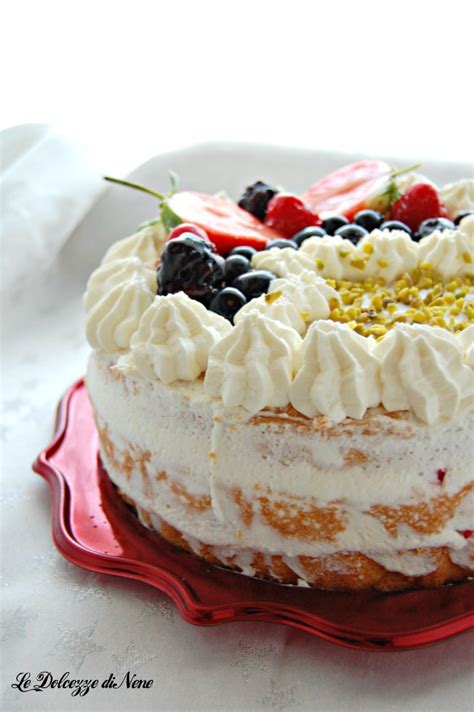 NAKED CAKE Torta Nuda Crema E Frutti Di Bosco Con E Senza Bimby