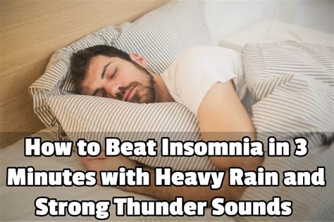 How To Beat Insomnia In 3 Minutes With Heavy Rain And Strong Thunder