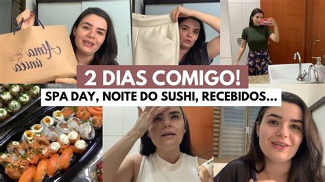 Noite Do SUSHI SPA DAY Em Casa RECEBIDOS Rotina Morando Sozinha