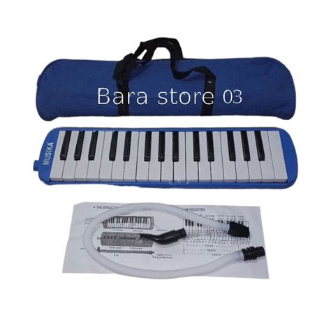 Jual Pianika Biru Pianika Alat Musik Tiup Satu Set Tas Kain Shopee