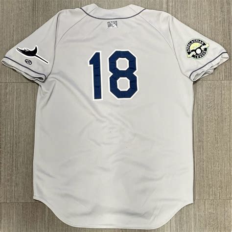 Team Issued Road Gray Appalachian League Jersey Tampa Bay Rays