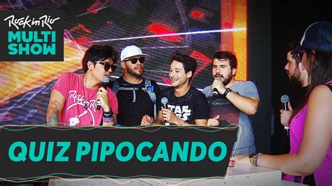 Rock In Rio Quiz Pipocando Bruno Bock Rolandinho E Gusta Youtube