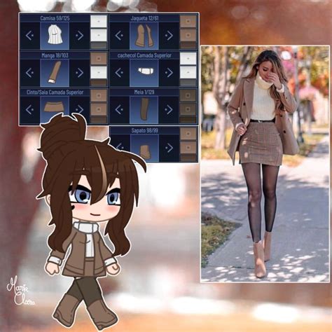 🦋look Gacha Inspirado Em Look Da Vida Real🦋 Roupas De Personagens