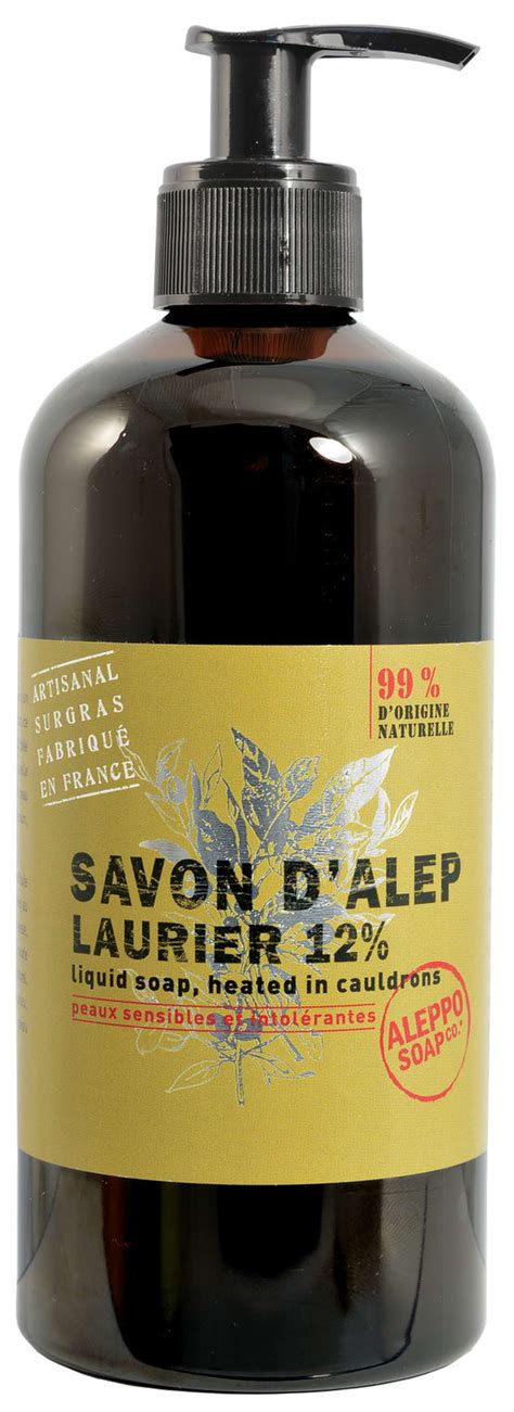 Savon D Alep Liquide 12 Laurier 500Ml Gamm Vert