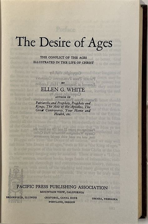 The Desire Of Ages By Ellen G White 1940 Hardcover Good Condition EBay