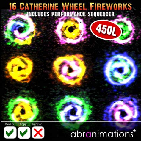 Second Life Marketplace - 16 Catherine Wheel Fireworks