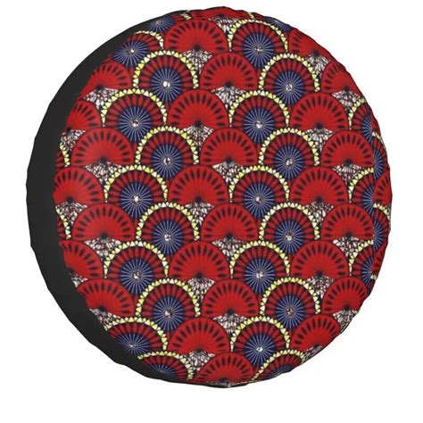 Ankara Dutch Wax Print Spare Wheel Tire Cover For Mitsubishi Pajero