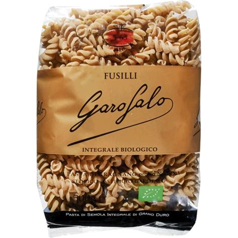 Massa Integral Fusilli Biológica embalagem 500 g Garofalo