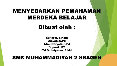 Aksi Nyata Topik Merdekabelajar Menyebarkan Pemahaman Merdeka Belajarpptx