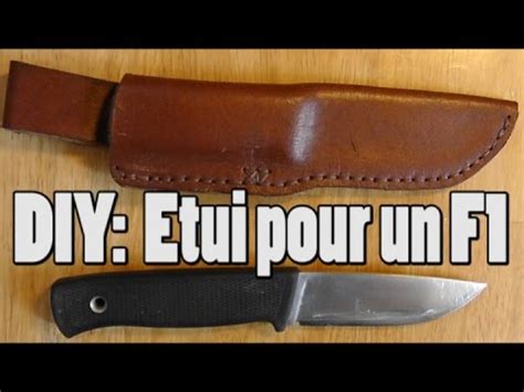 Tuto FAIRE UN ETUI DE COUTEAU F1 EN CUIR DE RECUP Cosmikvratch