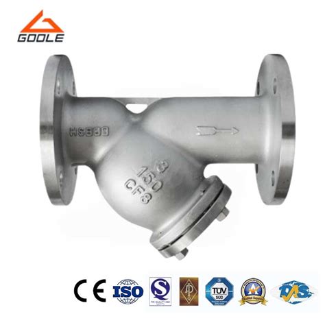 Cast Stainless Steel CF8 CF8m Material Flanged Ends Y Type Strainer