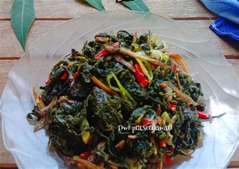 Resep Tumis Daun Singkong Teri Oleh Dwi Prasetyawati Cookpad