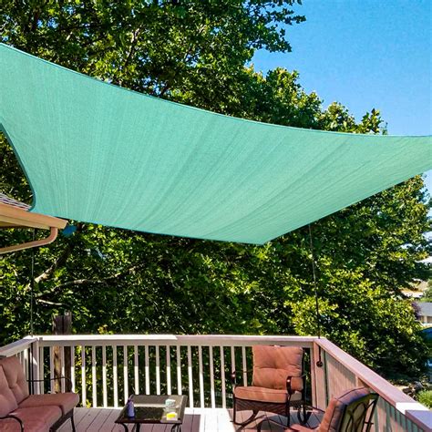 Buy Amagenix Sun Shade Sails Canopy Turquoise Rectangle Outdoor Shade