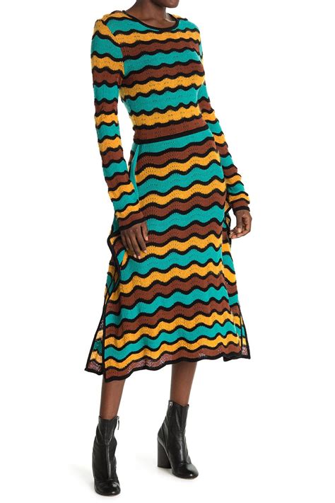 Missoni Wavy Stripe Long Sleeve Maxi Sweater Dress Nordstrom Rack