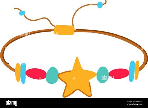 Seamless Friendship Bracelet Cartoon Vector Illustration Stock Vector