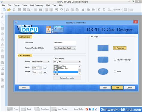 Design Identity cards for staff or students - ID Cards Maker Software