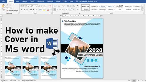 How To Make A Cover Page In Ms Word Design Talk