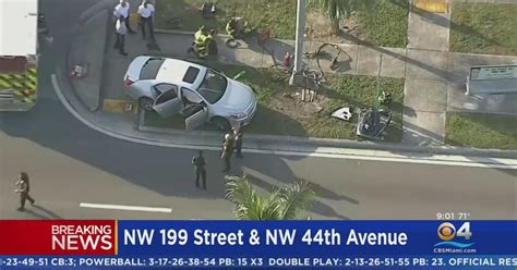 Miami Gardens police officer injured in traffic crash - CBS Miami